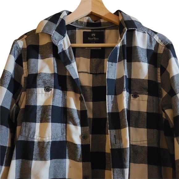 Wind River SMALL plaid checkered long-sleeve Button-down shirt westerncore - Picture 13 of 16